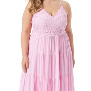 🌸 NWT Jessica Simpson Iris Crochet Cami Dress – 2X 🌸